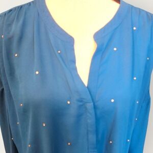 a.n.a‎ Embellished Blouse Tunic Top Long Sleeve V Neck Casual XL
